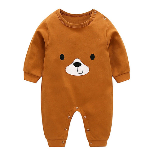 VTOM Baby Infant  Rompers Baby Boys Girls Long-Sleeved Rompers Cartoon Infant Jumpsuit  Baby Toddler Clothes BB8-2