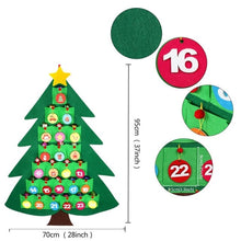 Load image into Gallery viewer, OurWarm DIY Felt Christmas Tree Snowman with Ornaments Fake Christmas Tree Kids Toys Christmas Party Decoration New Year 2019