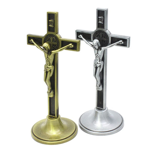 Cross Crucifix Christ Catholic Jesus Religious Church Decoration Stand Wall Antique Home Chapel Decor