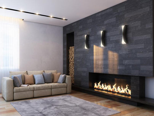 60 inch wifi intelligent smart electric bioethanol fireplace