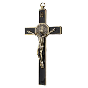 19.5x9.5cm Church Relics Wall  Crucifix Jesus Christ On The Stand Cross Wall Crucifix Antique Home Chapel Decoration