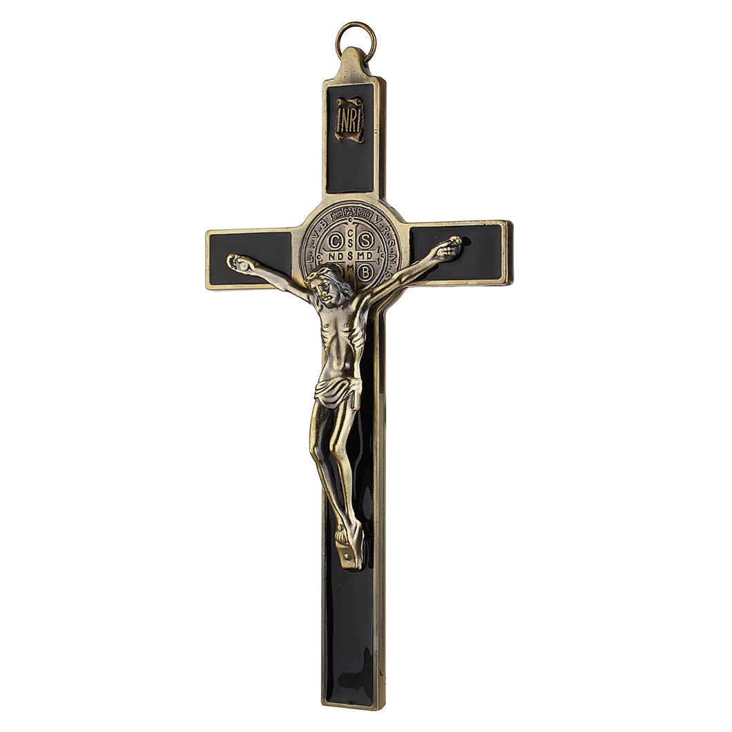 19.5x9.5cm Church Relics Wall  Crucifix Jesus Christ On The Stand Cross Wall Crucifix Antique Home Chapel Decoration