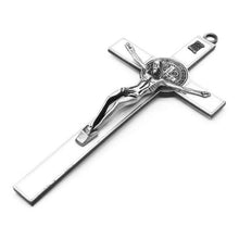 Load image into Gallery viewer, Church Relics Jesus on the Stand Cross Wall Crucifix Antique Home Chapel Decor