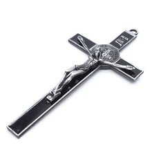 Load image into Gallery viewer, Church Relics Jesus on the Stand Cross Wall Crucifix Antique Home Chapel Decor