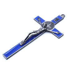 Load image into Gallery viewer, Church Relics Jesus on the Stand Cross Wall Crucifix Antique Home Chapel Decor