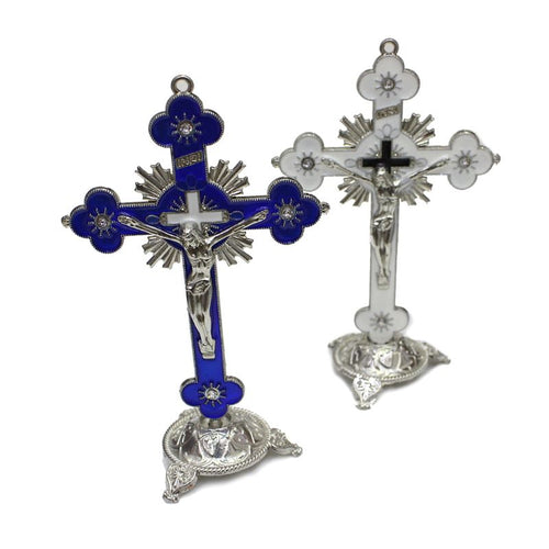 Church Relics Jesus on the Stand Cross Wall Crucifix Antique Church Ornaments Home Chapel Decor