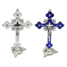 Load image into Gallery viewer, Church Relics Jesus on the Stand Cross Wall Crucifix Antique Home Chapel Decor