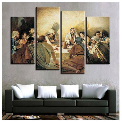 4pcs DIY Square/Round Diamond Painting  Jesus Abstract Paintings Last Supper,Painting Diamonds Full Drill 5D Rhinestone