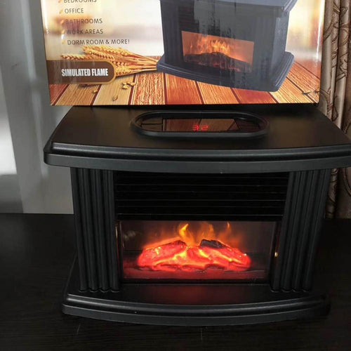 Newest Electric Fireplace Stove Heater Portable Tabletop Indoor Space Heater 1000W #D0