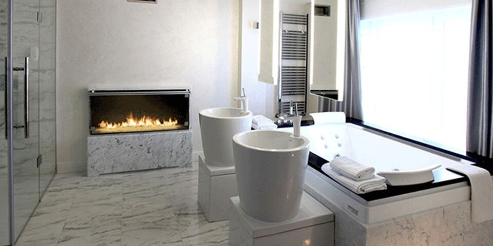 On Sale 60 Inch Ethanol Burners 16l Electric bioethanol Fireplace Inserts Indoor lareira interior decorative