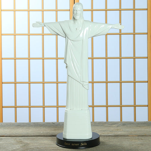 Famous Sculpture Jesus Christ Cross Catholic Holy Family Brazil Ceramic Ornament Gift Home Decor Jesu Figure Statue Figurine God