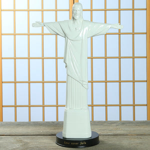 Famous Sculpture Jesus Christ Cross Catholic Holy Family Brazil Ceramic Ornament Gift Home Decor Jesu Figure Statue Figurine God