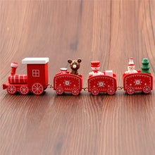 Load image into Gallery viewer, New Christmas Train Painted Wood Christmas Decoration for Home with Santa/bear Xmas kid toys gift ornament navidad new year Gift