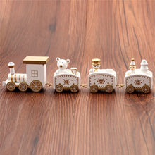 Load image into Gallery viewer, New Christmas Train Painted Wood Christmas Decoration for Home with Santa/bear Xmas kid toys gift ornament navidad new year Gift