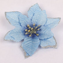 Load image into Gallery viewer, 5PCS/Lot Christmas Garland 13cm Glitter DIY New Xmas Trees Ornament Wedding Decor Hot Sale Hanging Artificial Flower