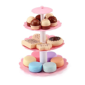 110 Pcs Girls Birthday Cake Set DIY Pretend Play Miniature cookies Food Utensils Cutting Kitchen Toy For Kids Christmas Gifts